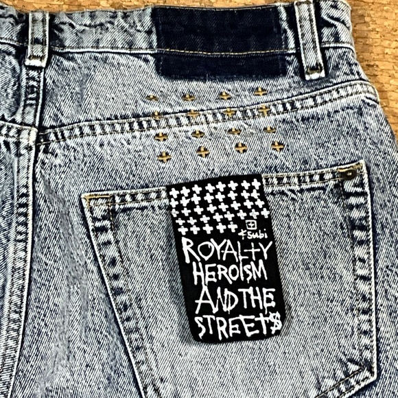Rare Tsubi Ksubi Jeans Vintage 32 Royalty Heroism The Streets Patch Distressed